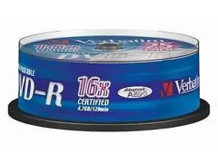 DVD-R 16X 25/1 PRINTABLE VERBATIM