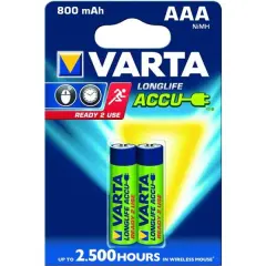 ACCU R2U AAA/K2 800 MAH VARTA