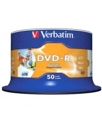 DVD-R 16X 50/1 PRINTABLE VERBATIM