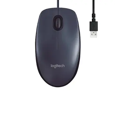 LOGITECH M100, miška, črna