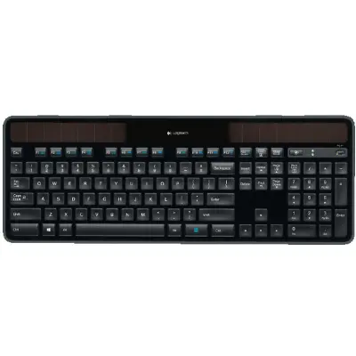 LOGITECH K750 SOLAR brezžična črna tipkovnica