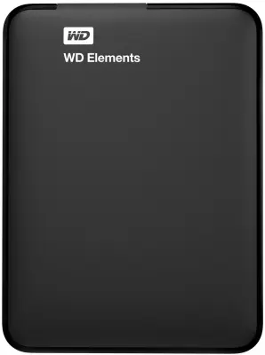 Prenosni zunanji trdi diskWESTERN DIGITAL WD Elements USB 3.0 1TB, združljiv z PC, Mac, PS4 in Xbox (WDBHHG0010BBK-EESN)