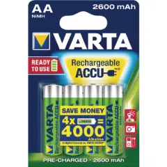 ACCU R2U AA 2600 MAH 4/1 VARTA