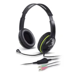 GENIUS HS-400A Green slušalke z mikrofonom