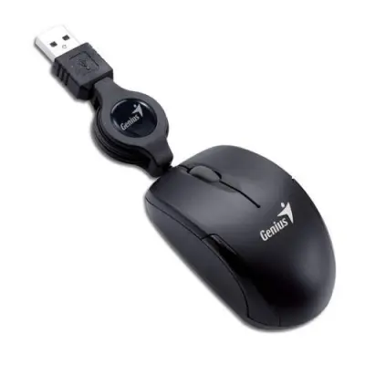 GENIUS Micro Traveler Black žična miška