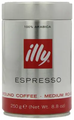 ILLY 250 g kava mleta kofeinska RDEČA