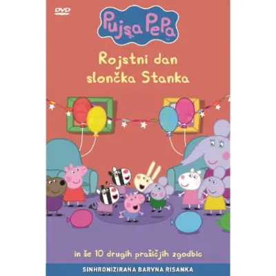 PUJSA PEPA: ROJSTNI DAN SLONČKA - DVD SL.SINHR.