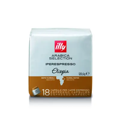 ILLY IE CUBE MONO ETIOPIA kava v kapsulah (18 kapsul)