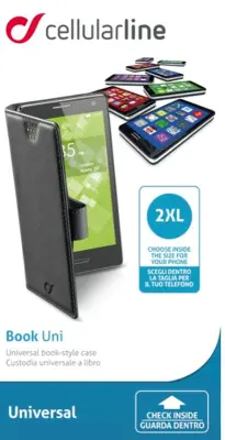 BOOKUNI2LK-UNI XXL ETUI CELLULAR LINE