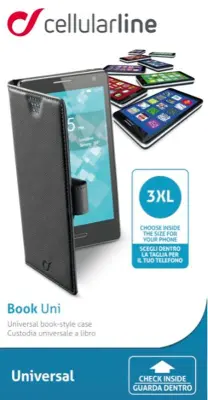BOOKUNI3LK-UNI XXXL ETUI CELLULAR LINE