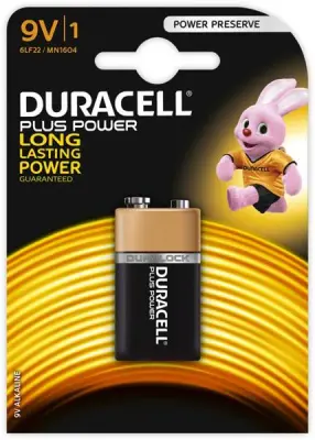 PLUSPOWER 9V BATERIJA DURACELL