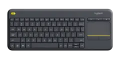 LOGITECH K400, brezžična tipkovnica, črna