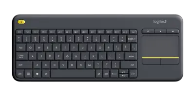 LOGITECH K400, brezžična tipkovnica, črna