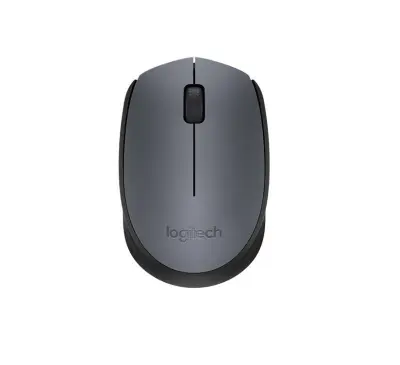 LOGITECH M171, brezžična miška, siva