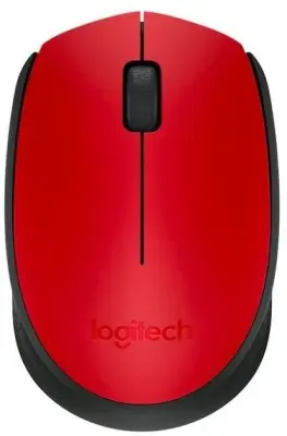 LOGITECH M171, brezžična miška, rdeča