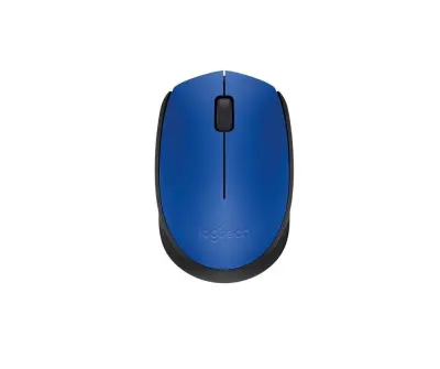 LOGITECH M171, brezžična miška, modra