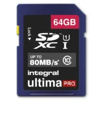 INTEGRAL 64GB SDXC ULTIMA PRO CLASS10 80MB UHS-I U1