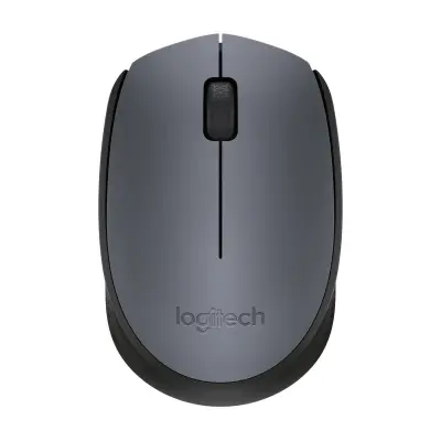 LOGITECH M170, brezžična miška, siva