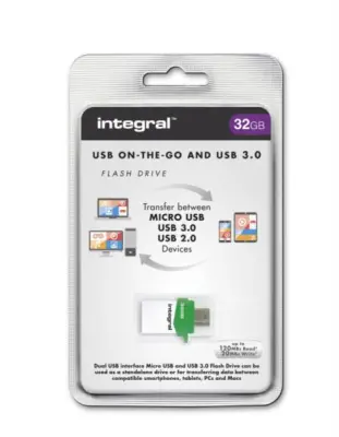 32GB MICRO FUSION USB3.0 OTG KLJUČ INTEGRAL