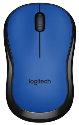 LOGITECH M220 Silent, brezžična miška, modra