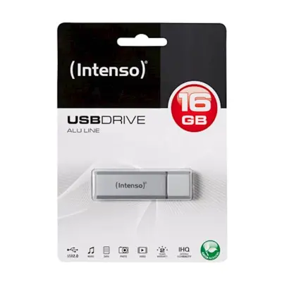 Intenso 16GB Alu Line USB 2.0 spominski ključek - Srebrn