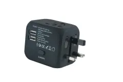 XP1102 POT AD.+2X USB ČRN XPLORE
