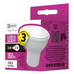 EMOS LED CLS MR16 4.5W GU10 NW žarnica