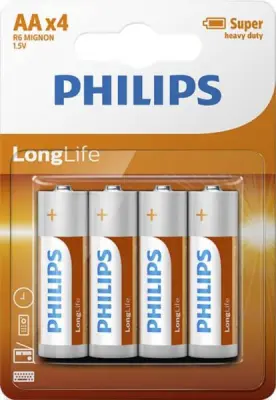 PHILIPS BATERIJA - AA LON GLIFE BLISTER 4 KOS