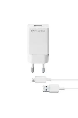 HIŠNI POLNILEC 10W+MICRO USB KABEL CELLULAR LINE