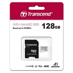 SDXC MICRO 128GB 300S + SD ADAPTER TRANSCEND