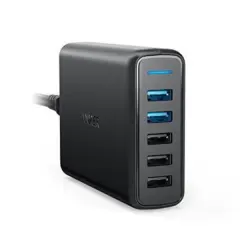 ANKER POWERPORT SPEED 5 2X QC 3.0 ČRN