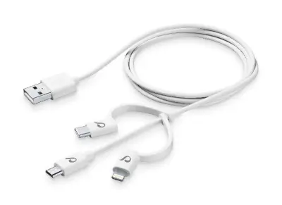 MICROUSB/MFI/USB-C KABEL 3V1 CELLULAR LINE