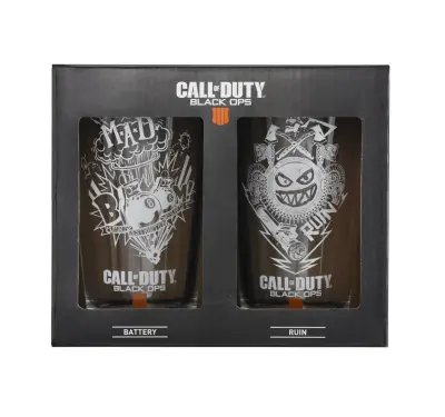 CALL OF DUTY BLACK OPS 4 GLASSES GIFT SET