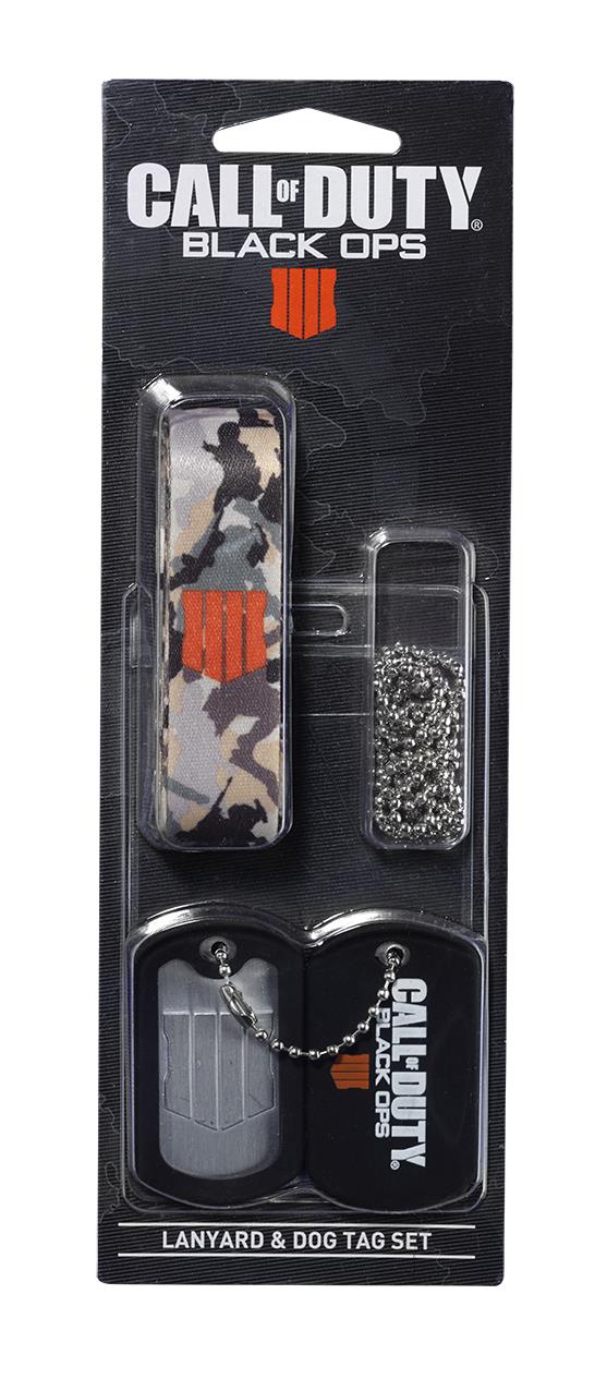 CALL OF DUTY BLACK OPS 4 LANYARD & DOG TAG SET