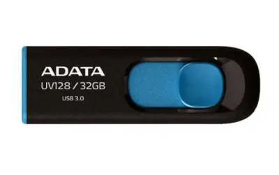 ADATA UV128 32GB ČRNO-MODER USB KLJUČ