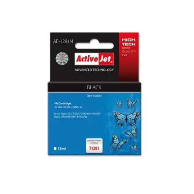 ACTIVEJET EPSON T1281 ČRNA KOMPABIBILNA KARTUŠA