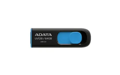 ADATA UV128 64GB ČRNO-MODER USB KLJUČ