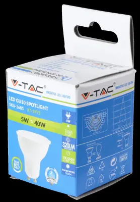 LED 5W GU10 320LM 6000K VTAC 110°