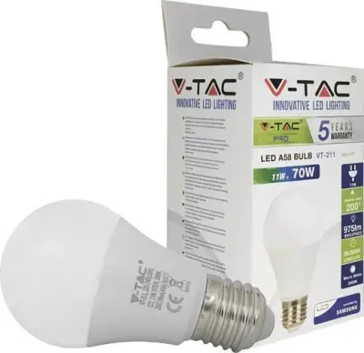 LED 11W E27 975LM 2700K VTAC