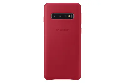 SAMSUNG GALAXY S10 LEATHER COVER RED