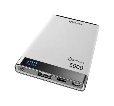 CELLULAR MANTA 5.000 mAh prenosna baterija bela