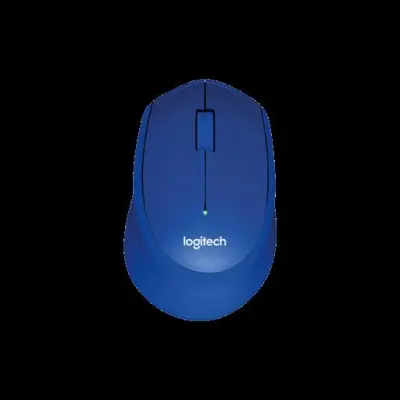 LOGITECH M330 Silent Plus, brezžična miška, modra