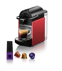 NESPRESSO Pixie Titan rdeč kavni aparat