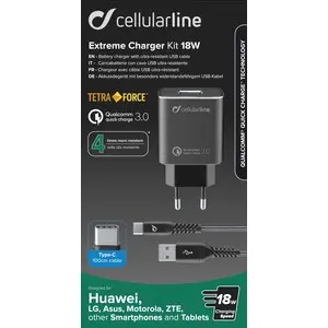 POLNILEC TET KIT USBC 18W CELLULAR LINE