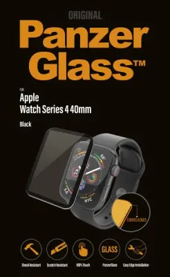 PANZERGLASS zaščitno steklo za Apple Watch 4 40MM črno