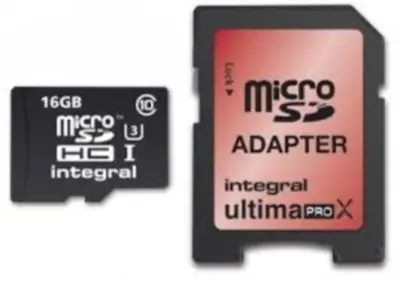 INTEGRAL 16GB MICRO SDHC CLASS10 UHS-I U3 90MB/S S