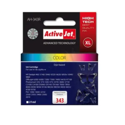 KOMPLET BARVNIH ČRNIL HP C8766EE 343 ACTIVEJET