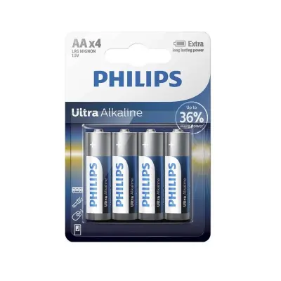 PHILIPS Ultra Alkaline AA (LR06) baterije