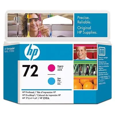 HP 72 magenta in Cyan kartuša