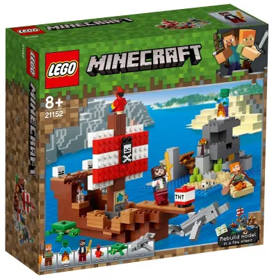 Lego Minecraft Dogodivščina s piratsko ladjo - 21152
